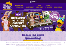Tablet Screenshot of cadburyworld.co.uk